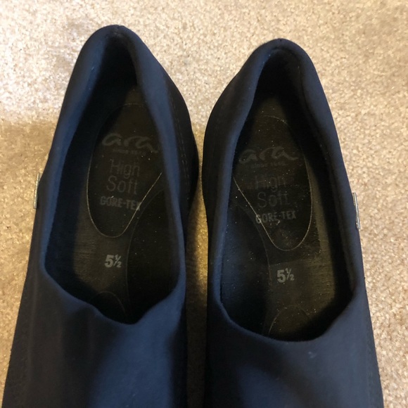 Ara Black Gore-Tex Slip On Casual Shoe Size 5.5 - Picture 3 of 5